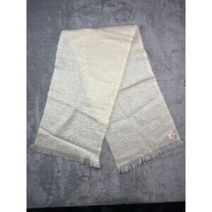 Vintage Scottish Mohair scarf-Fringe Wool Blend‎